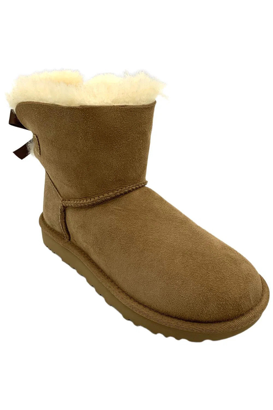 UGG Women's Mini Bailey Bow II Ankle Boot Chestnut - Medium